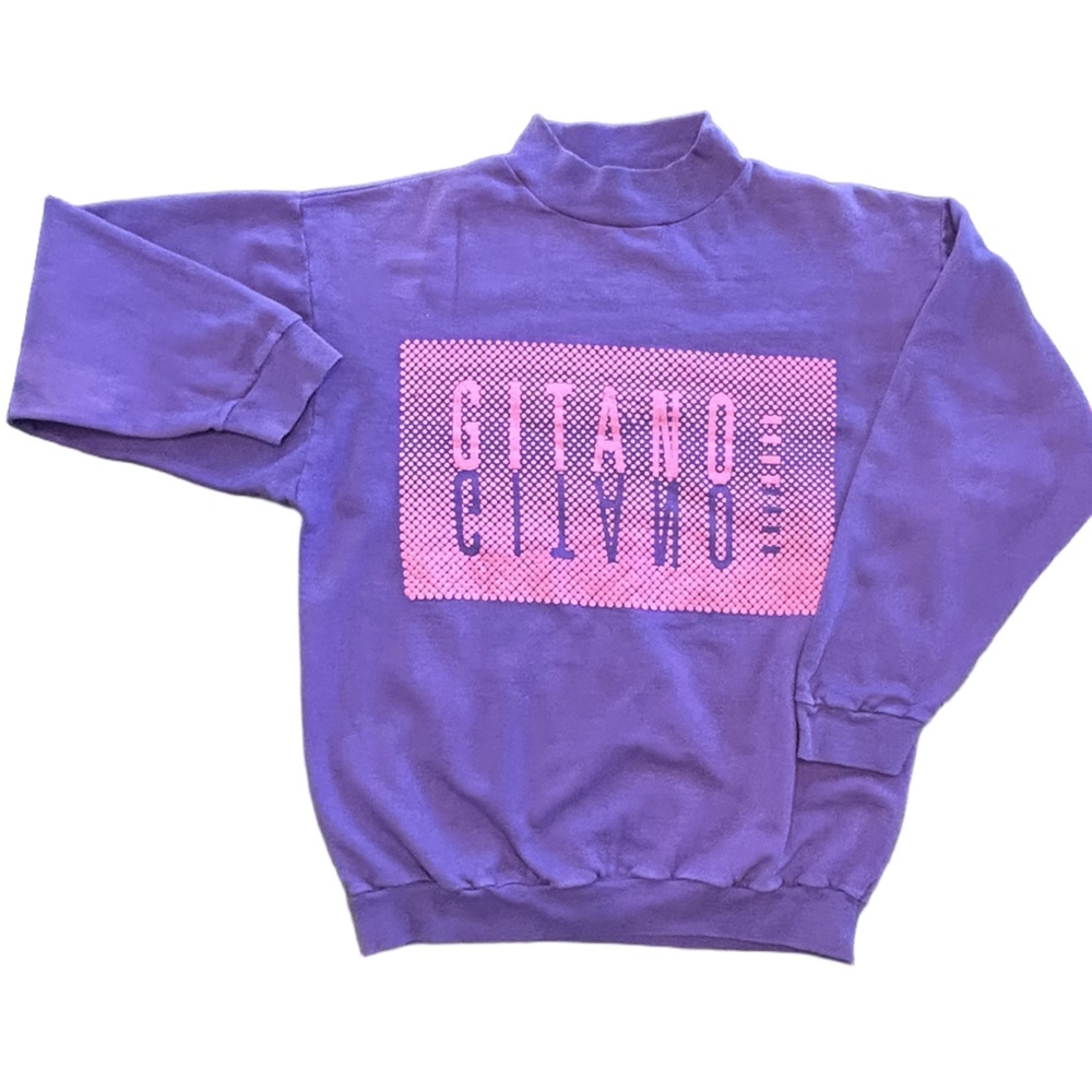 VTG 90 retro gym High mock neck drop shoulder oversized sweatshirt bundle 2 - Picture 15 of 16